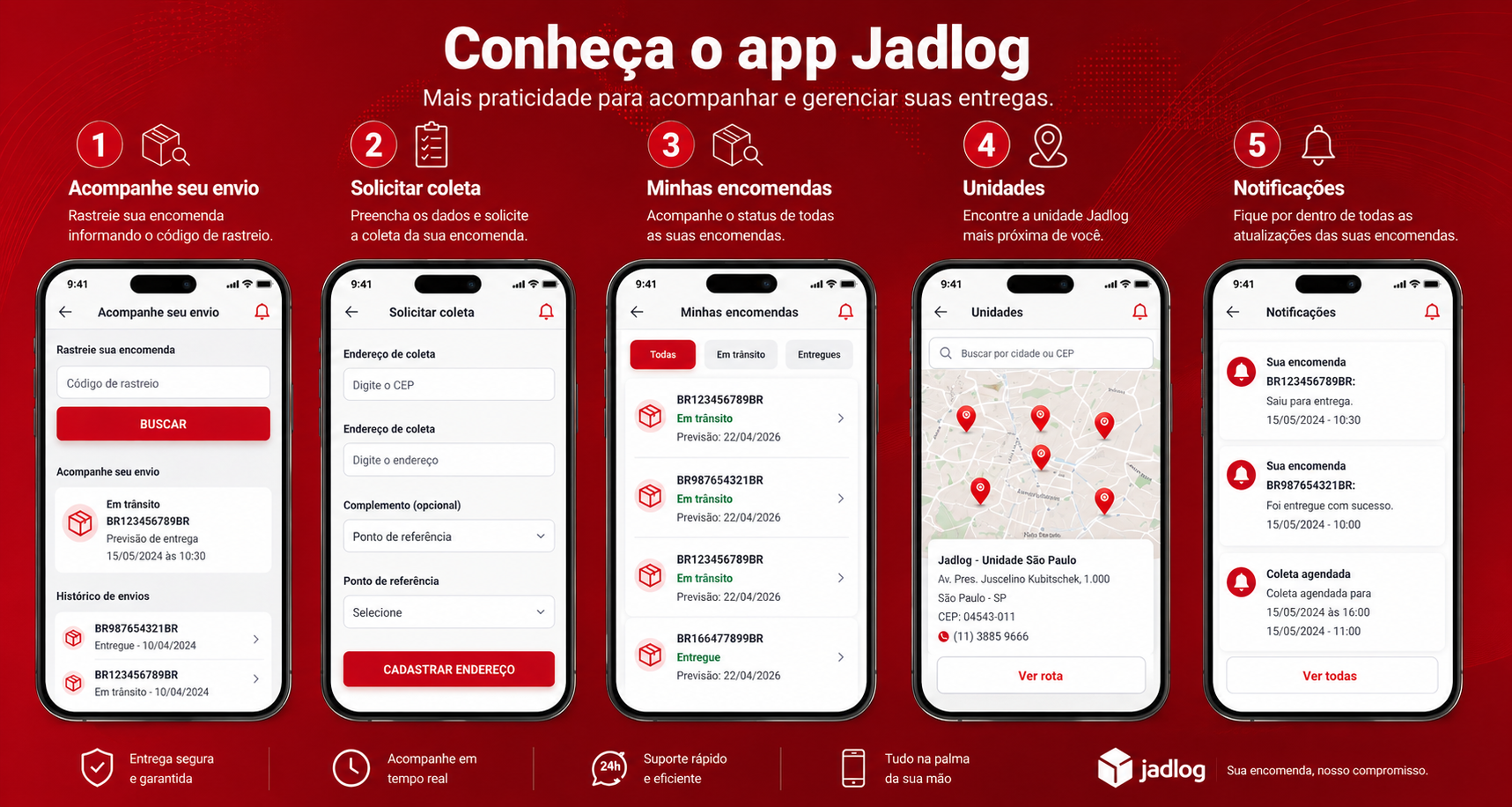 Conheça o app Jadlog