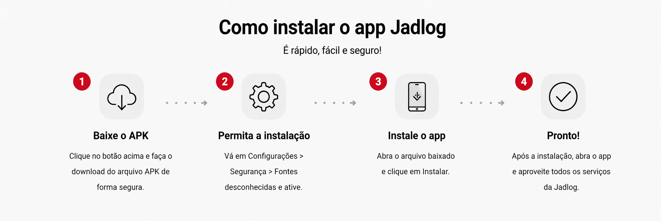 Como instalar o app Jadlog